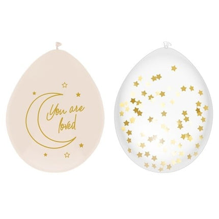 Geboorte Ballonnen Safari 30cm 6st van Haza Witbaard koop je bij Partywinkel