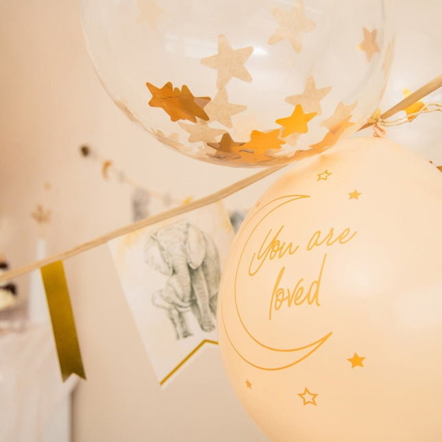 Geboorte Ballonnen Safari 30cm 6st van Haza Witbaard koop je bij Partywinkel