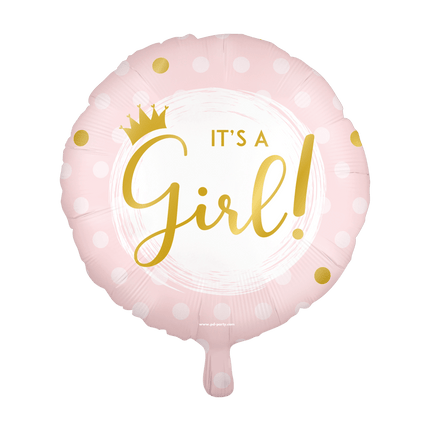 Geboorte Helium Ballon It'S A Girl Leeg 45cm van Paper Dreams koop je bij Partywinkel