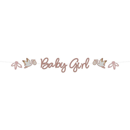Geboorte Letterslinger Babygirl 2m van Folat koop je bij Partywinkel