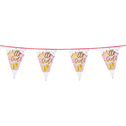 Geboorte Slinger Hello Girl! 6m van Boland koop je bij Partywinkel