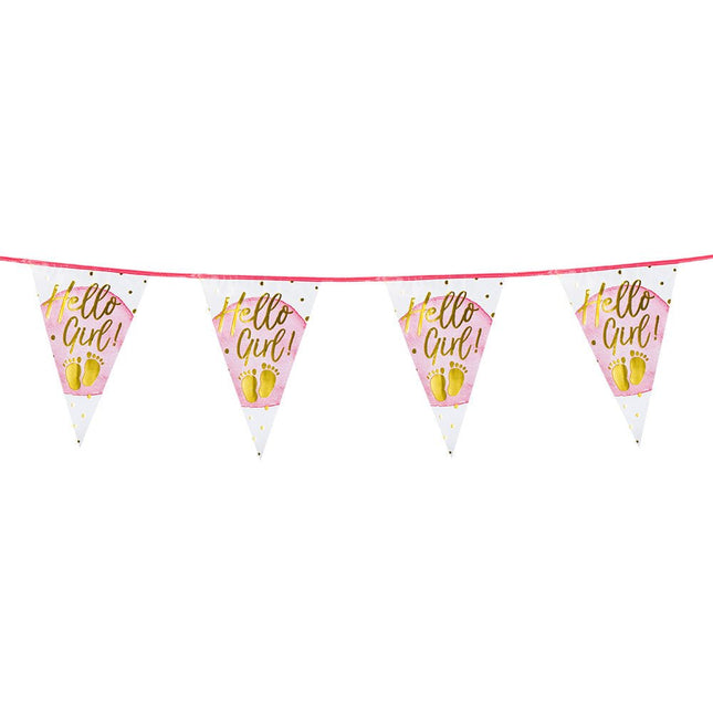 Geboorte Slinger Hello Girl! 6m van Boland koop je bij Partywinkel