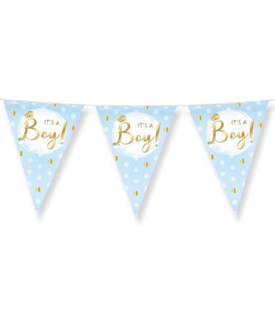 Geboorte Slingers It's A Boy 10m van Paper Dreams koop je bij Partywinkel