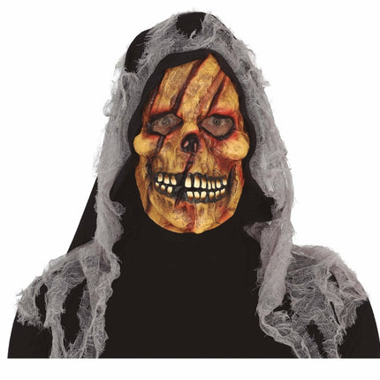 Geel Halloween Masker Skelet van Fiestas Guirca koop je bij Partywinkel