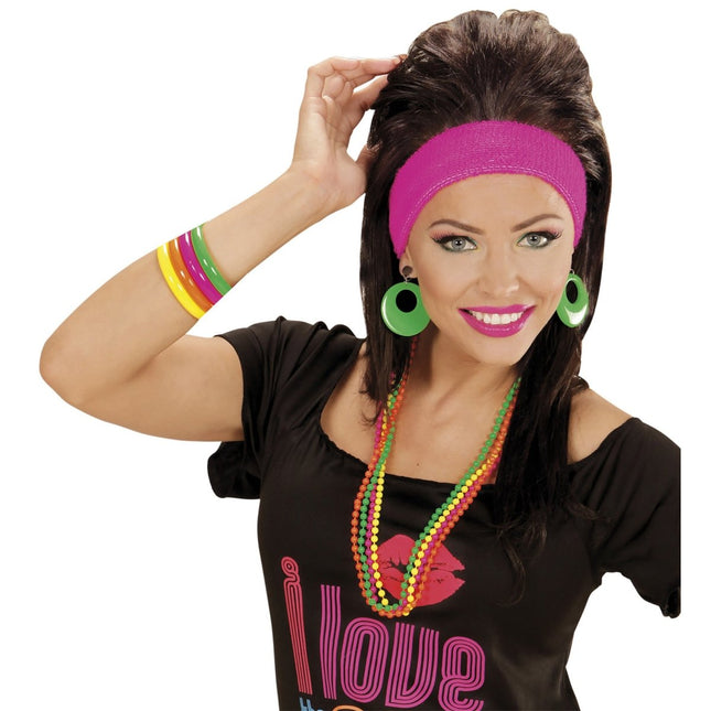 Gekleurde Armband 4 delig van Widmann koop je bij Partywinkel
