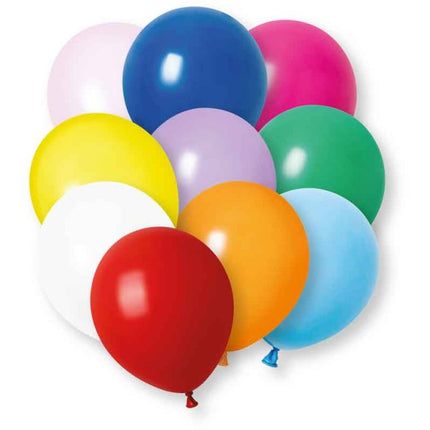 Gekleurde Ballonnen Latex 30cm 10st van Unique koop je bij Partywinkel