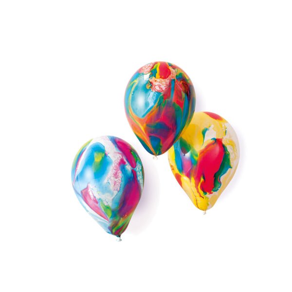 Gekleurde Ballonnen Marble 17,8cm 8st van Riethmueller koop je bij Partywinkel