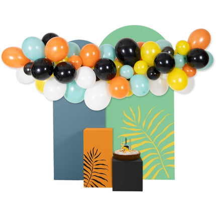 Gekleurde Ballonnenboog Dino van Folat koop je bij Partywinkel