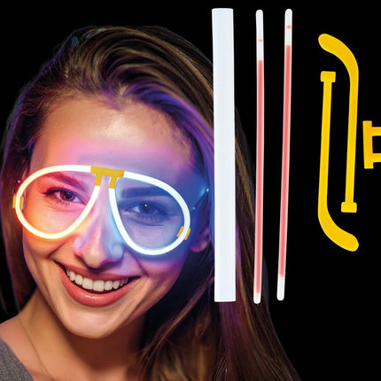 Gekleurde Bril Glow In The Dark van Fiestas Guirca koop je bij Partywinkel