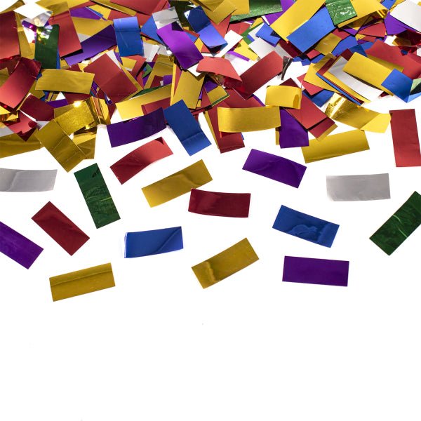 Gekleurde Confetti Kanon Folie 40cm van Riethmueller koop je bij Partywinkel
