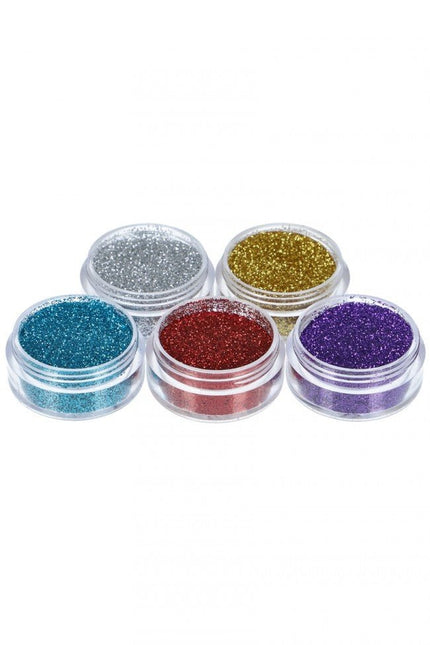 Gekleurde Glitter Tattoo Set 5st van Superstar koop je bij Partywinkel
