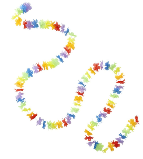 Gekleurde Hawaii Krans 3m van Widmann koop je bij Partywinkel