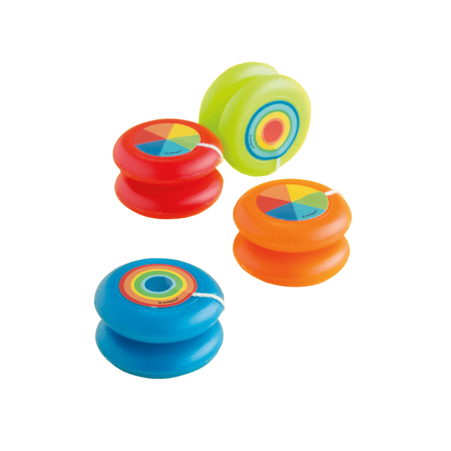 Gekleurde Jojo's 4,1cm 4st van Unique koop je bij Partywinkel