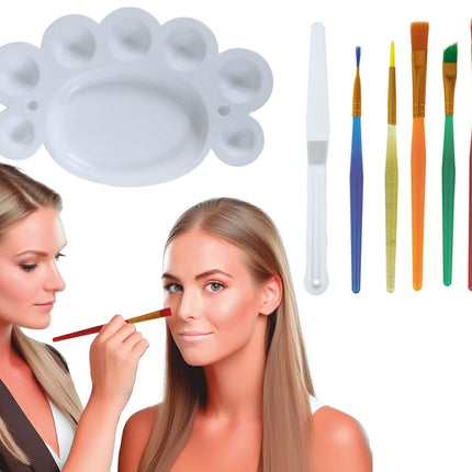 Gekleurde Make Up Set 5 delig van Fiestas Guirca koop je bij Partywinkel
