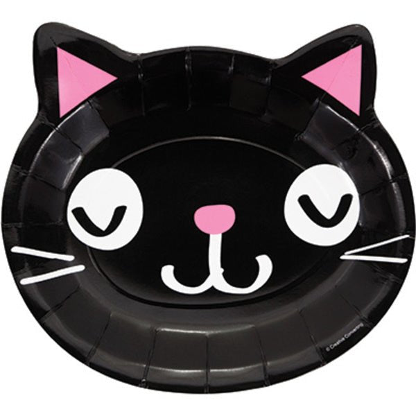 Gekleurde Party Cats Borden 23cm 8st van Creative Converting koop je bij Partywinkel