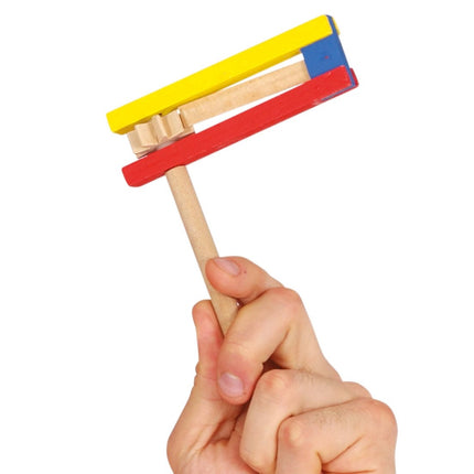 Gekleurde Ratel 14cm van Fiestas Guirca koop je bij Partywinkel