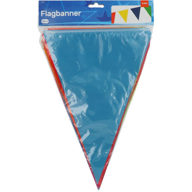 Gekleurde Slinger Plastic Dubbelzijdig 10m van Folat koop je bij Partywinkel