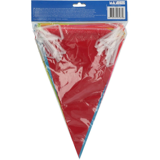 Gekleurde Slinger Plastic Dubbelzijdig 10m van Folat koop je bij Partywinkel