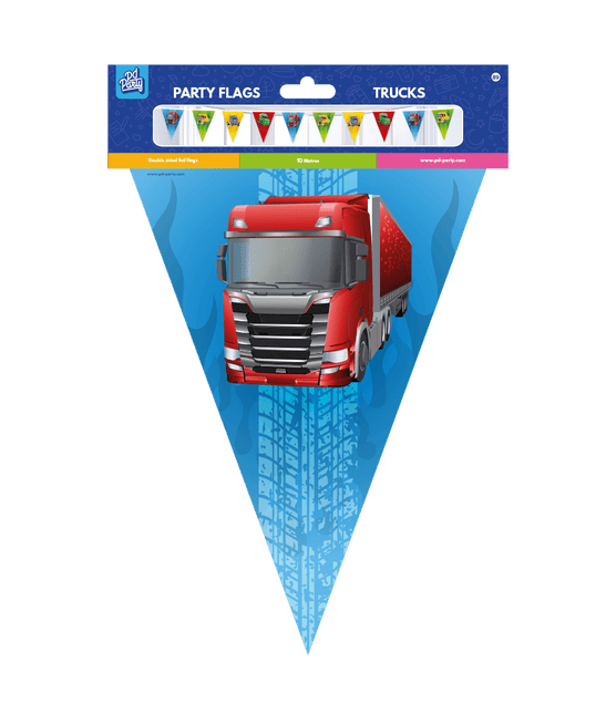 Gekleurde Slinger Truks van Paper Dreams koop je bij Partywinkel