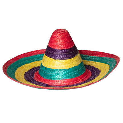 Gekleurde Sombrero 49cm van Boland koop je bij Partywinkel