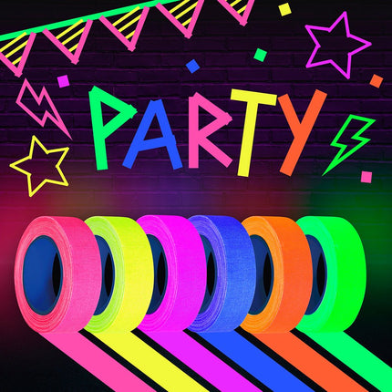 Gekleurde Tape 5m 6st van Fiestas Guirca koop je bij Partywinkel