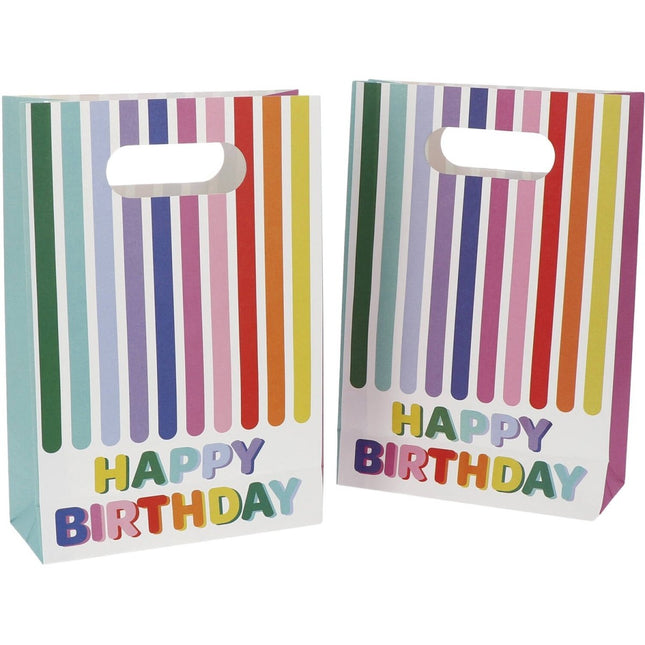 Gekleurde Uitdeelzakjes 22cm 6st van Folat koop je bij Partywinkel