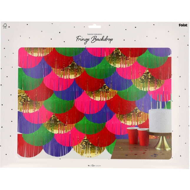 Gekleurde Wanddecoratie 2m van Folat koop je bij Partywinkel