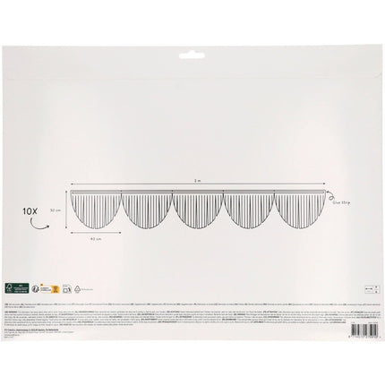 Gekleurde Wanddecoratie Pastel 2m van Folat koop je bij Partywinkel