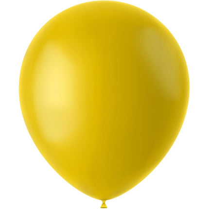 Gele Ballonnen Tuscan Yellow 33cm 100st van Folat koop je bij Partywinkel