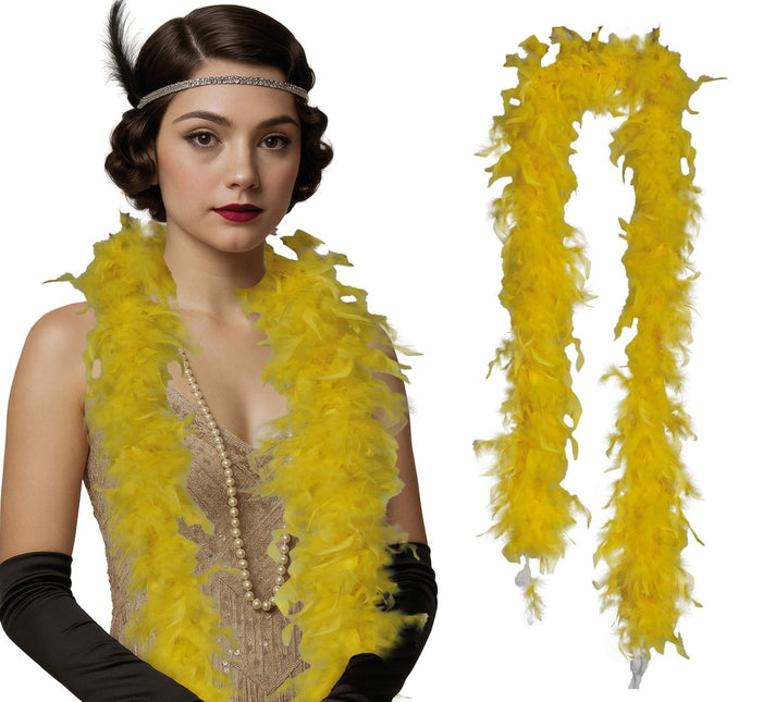 Gele Boa 80gr van Fiestas Guirca koop je bij Partywinkel