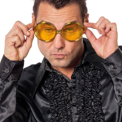 Gele Bril 70'S van Wilbers & Wilbers koop je bij Partywinkel