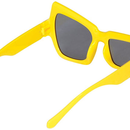 Gele Bril Asymmetrisch van Fiestas Guirca koop je bij Partywinkel