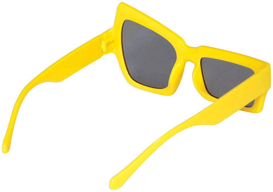 Gele Bril Asymmetrisch van Fiestas Guirca koop je bij Partywinkel