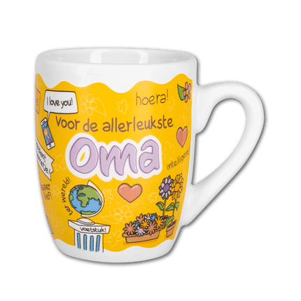 Gele Mok Oma van Paper Dreams koop je bij Partywinkel