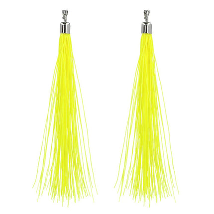 Gele Oorbellen Franjes 20cm van Boland koop je bij Partywinkel