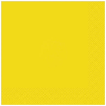 Gele Servetten 20st van Unique koop je bij Partywinkel