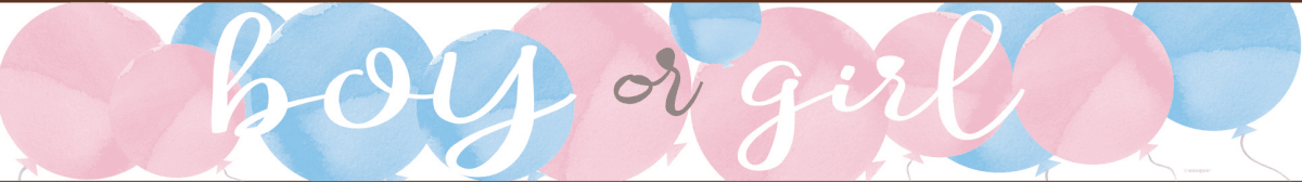 Gender Reveal Banner Boy Or Girl 2,74m van Unique koop je bij Partywinkel