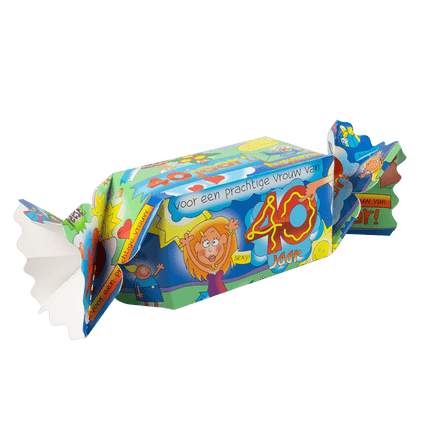 Geschenkdoosje 40 Jaar Vrouw 26cm van Paper Dreams koop je bij Partywinkel