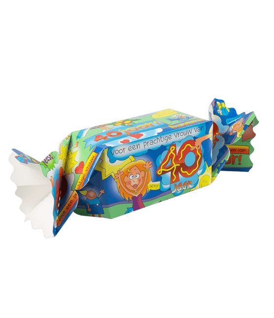 Geschenkdoosje 40 Jaar Vrouw 26cm van Paper Dreams koop je bij Partywinkel