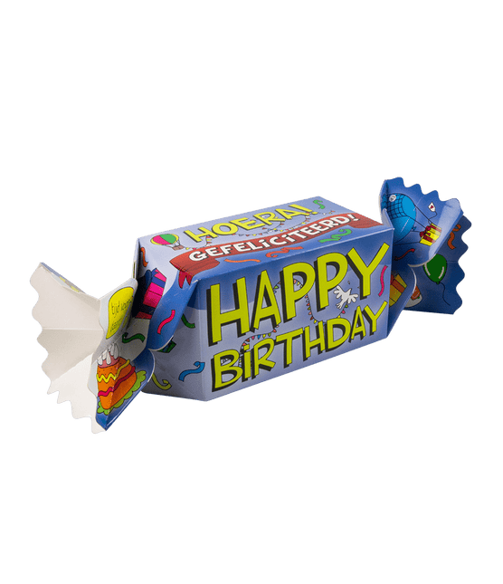 Geschenkdoosje Happy Birthday 26cm van Paper Dreams koop je bij Partywinkel