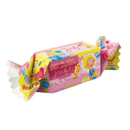 Geschenkdoosje Juf 26cm van Paper Dreams koop je bij Partywinkel
