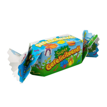 Geschenkdoosje Super Gefeliciteerd 26cm van Paper Dreams koop je bij Partywinkel