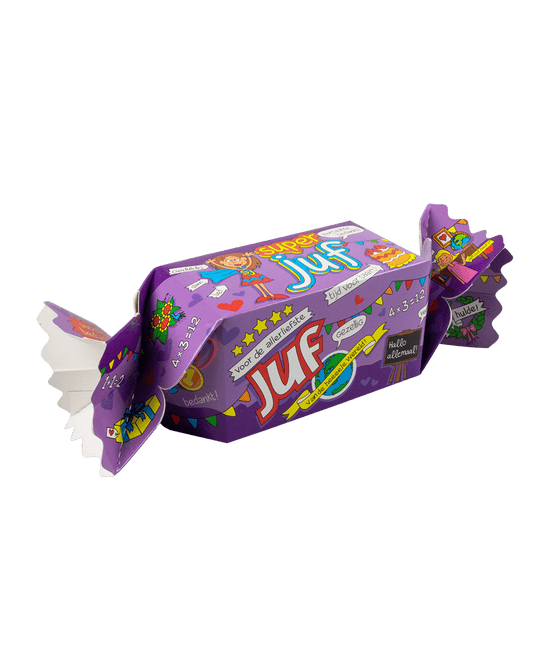 Geschenkdoosje Super Juf 26cm van Paper Dreams koop je bij Partywinkel