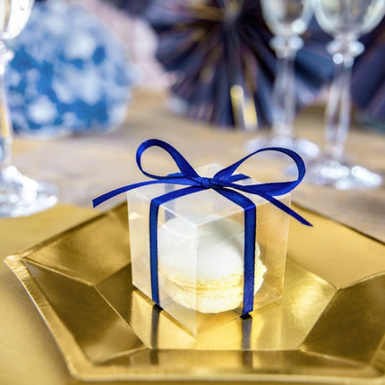 Geschenkdoosjes Kubus Doorzichtig 5cm 10st van Partydeco koop je bij Partywinkel