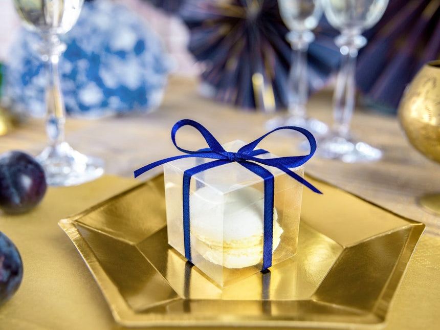 Geschenkdoosjes Kubus Doorzichtig 5cm 10st van Partydeco koop je bij Partywinkel