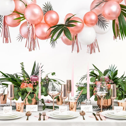 Geschenkdoosjes Thank You Rose Goud 6cm 10st van Partydeco koop je bij Partywinkel