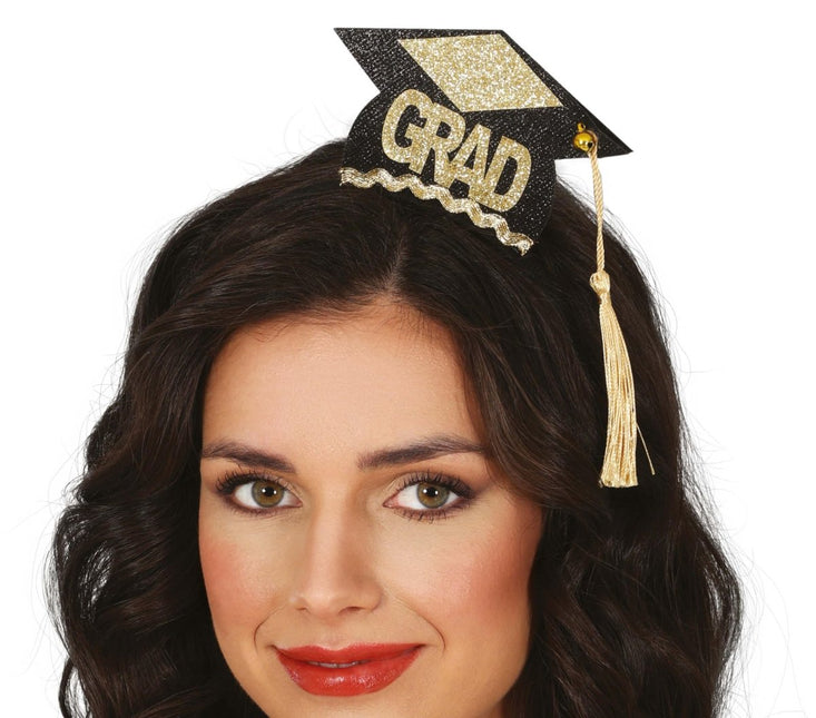 Geslaagd Haarband Zwart Goud van Fiestas Guirca koop je bij Partywinkel