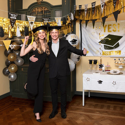 Geslaagd Hangdecoratie Dubbelzijdig 85cm 2st van Boland koop je bij Partywinkel