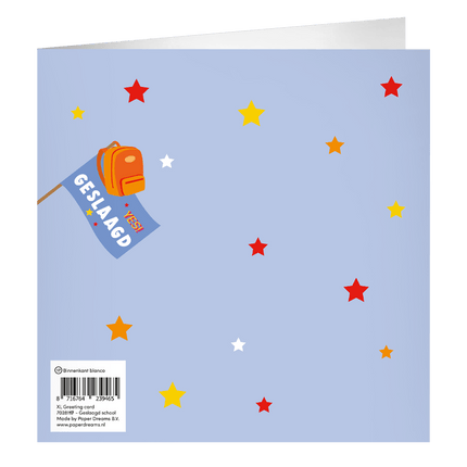 Geslaagd Wenskaart 23cm van Paper Dreams koop je bij Partywinkel