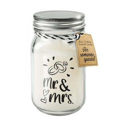 Geurkaars Mr. & Mrs. 14cm van Paper Dreams koop je bij Partywinkel